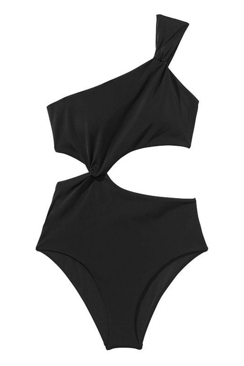 Victoria's Secret Twist Swimsuit Zwart | 24156-KZPW