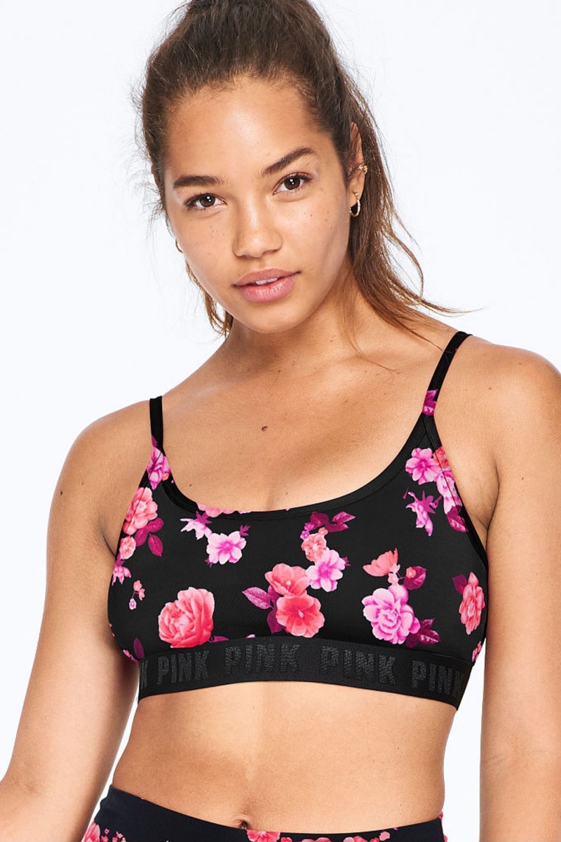 Victoria\'s Secret Ultimate Scoop Lightly Gevoerde Sports Bra Roze | 97083-DFSJ