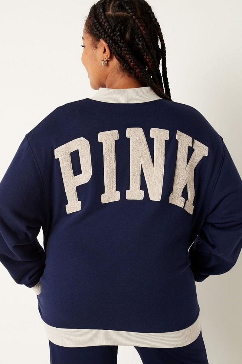 Victoria's Secret Varsity Jacket Blauw | 93621-ZCYG