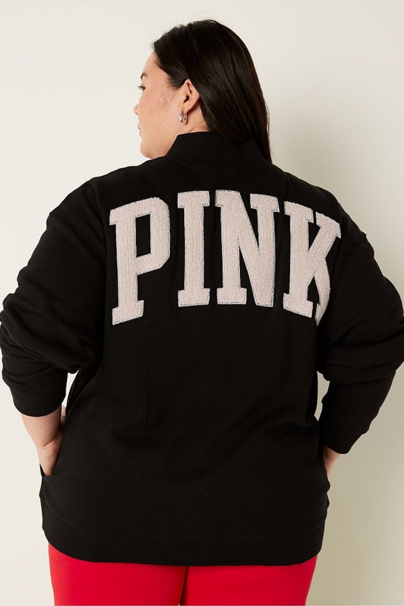 Victoria\'s Secret Varsity Jacket Zwart | 06827-HYXE