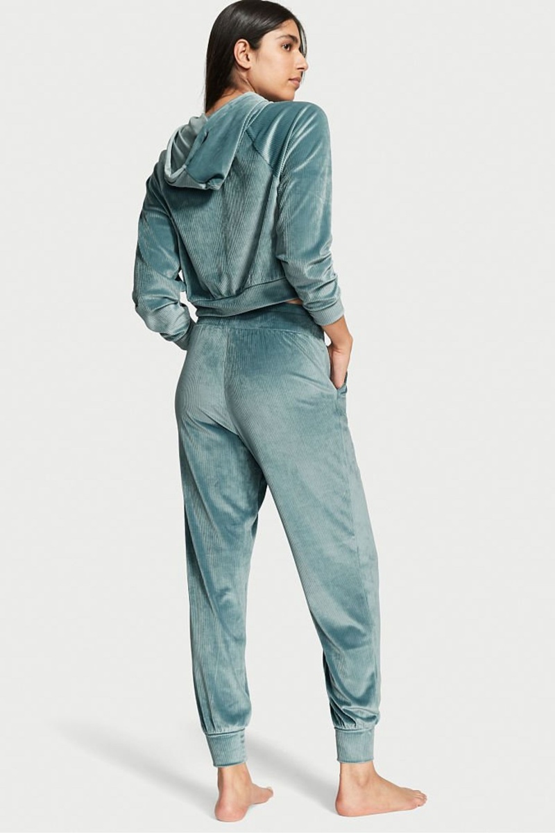 Victoria's Secret Velour Lounge Jogger Groen | 03764-TPAZ