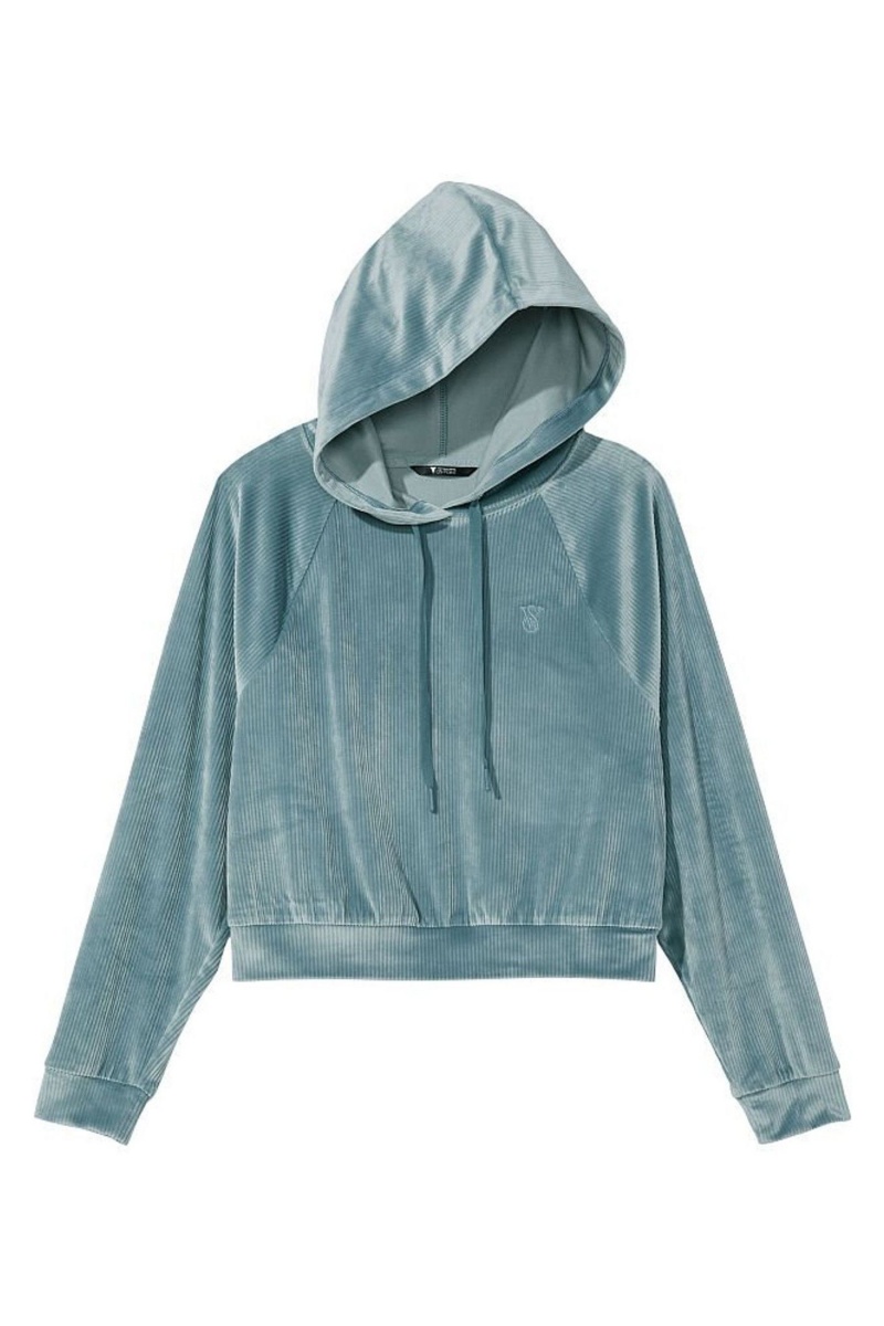 Victoria's Secret Velour Lounge Zip Up Hoodie Groen | 20789-ZDCS