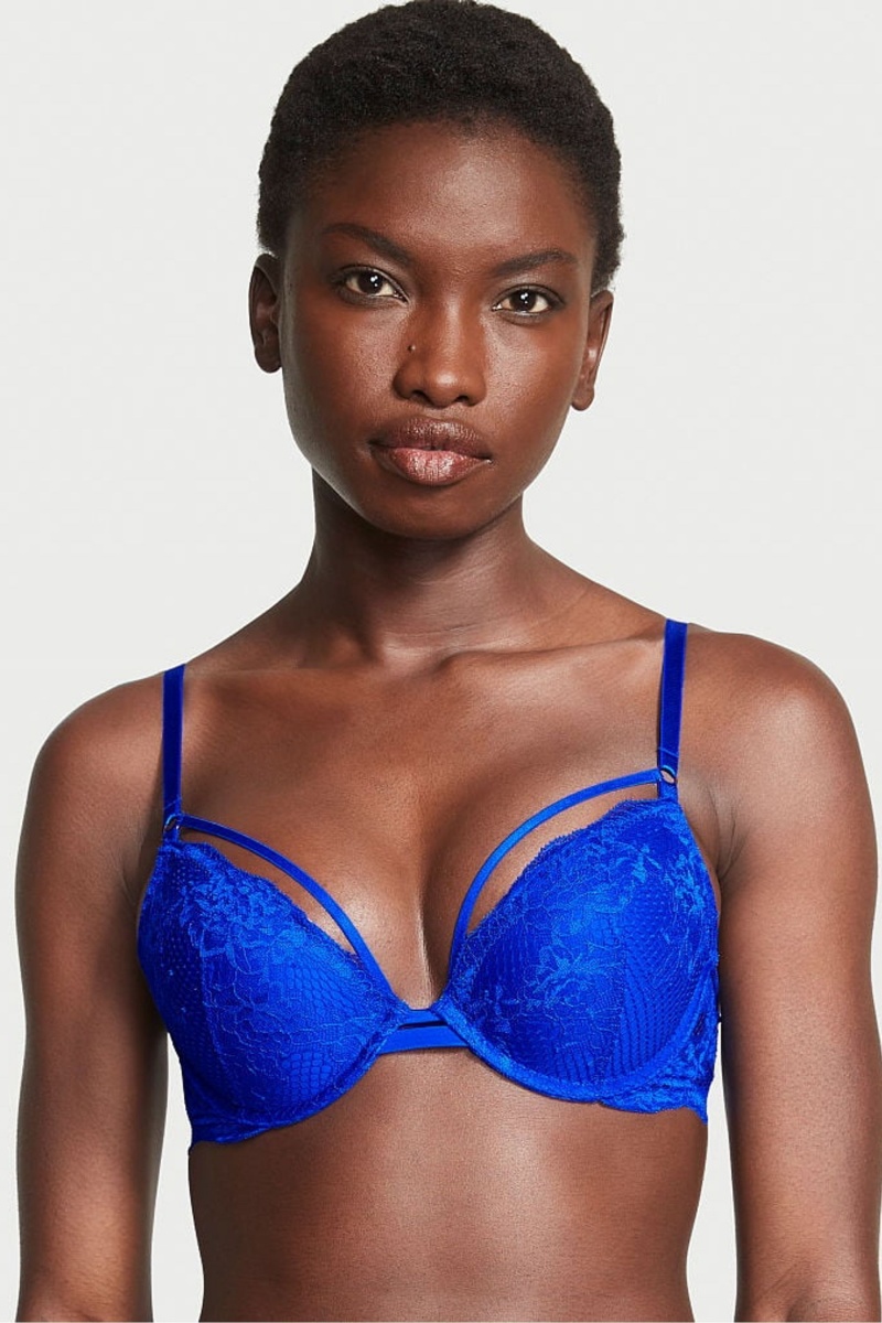 Victoria's Secret Very Sexy Bandjes Fishnet Kanten Bra Zwart | 03541-WCNS