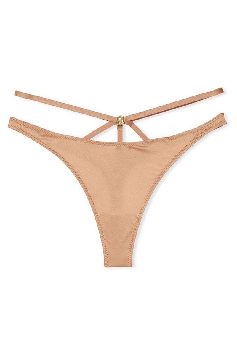 Victoria's Secret Very Sexy Bandjes String Knickers Sweet Praline Nude | 78624-DMYG