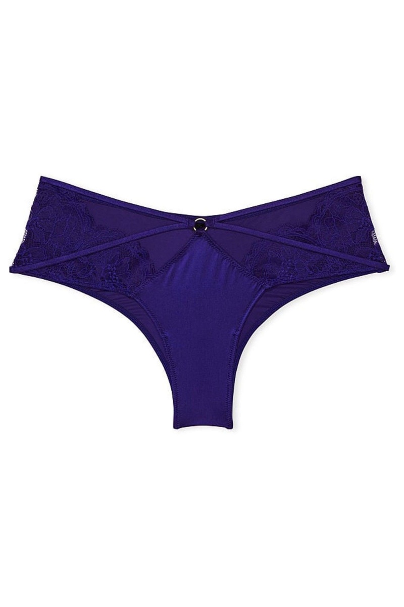 Victoria's Secret Very Sexy Kanten Cheeky Knickers Blauw | 06247-EPFS