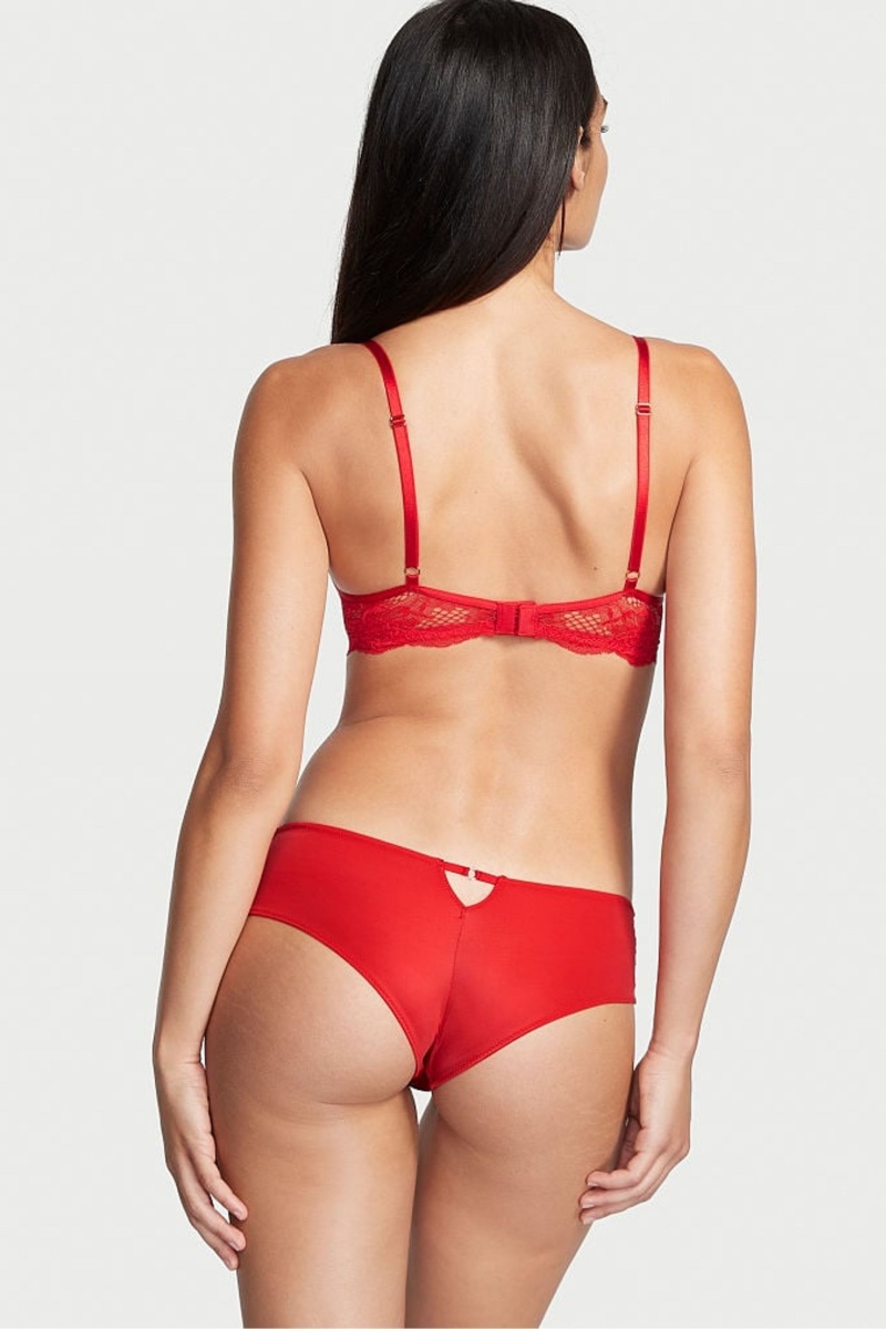 Victoria's Secret Very Sexy Kanten Cheeky Knickers Rood | 56924-ZYSR