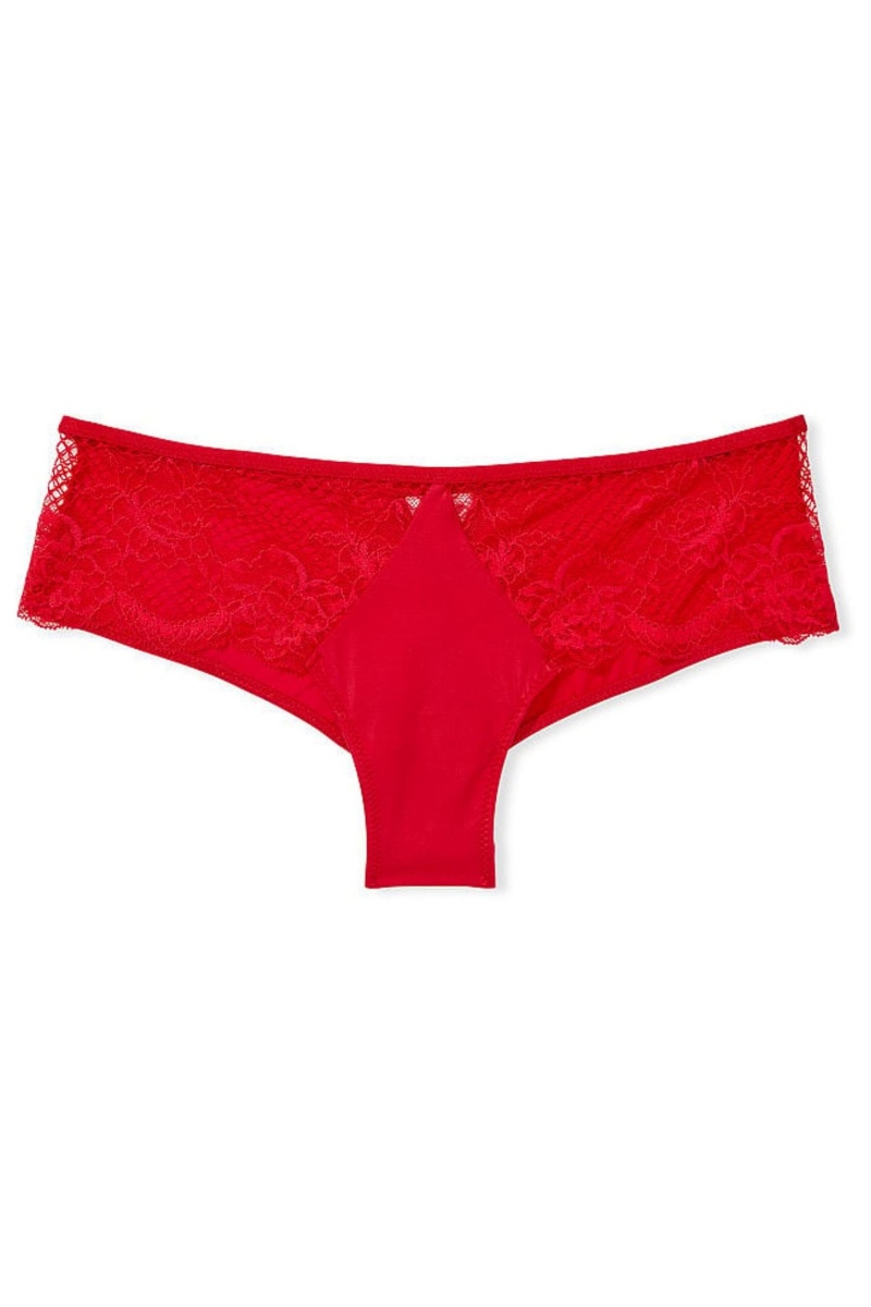 Victoria's Secret Very Sexy Kanten Cheeky Knickers Rood | 56924-ZYSR