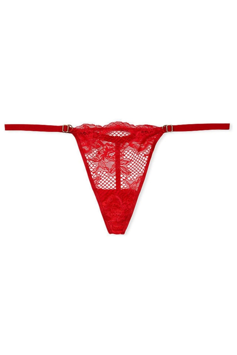 Victoria's Secret Very Sexy Kanten String Knickers Rood | 19460-TQPU