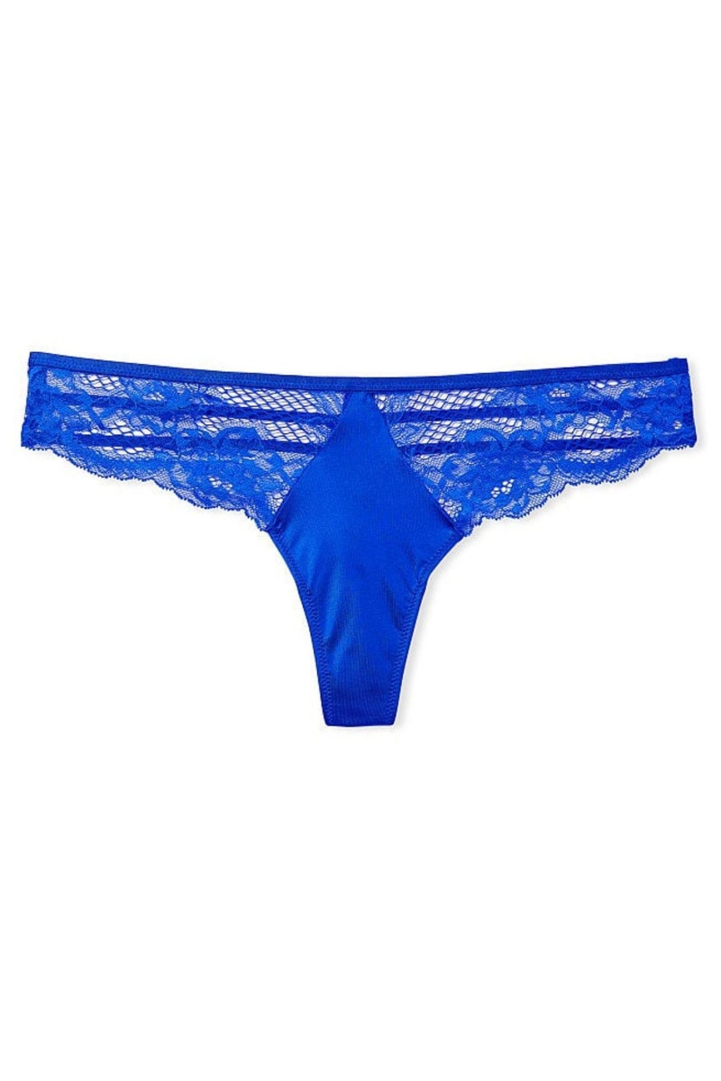 Victoria's Secret Very Sexy Kanten String Knickers Blauw | 14069-GIWS