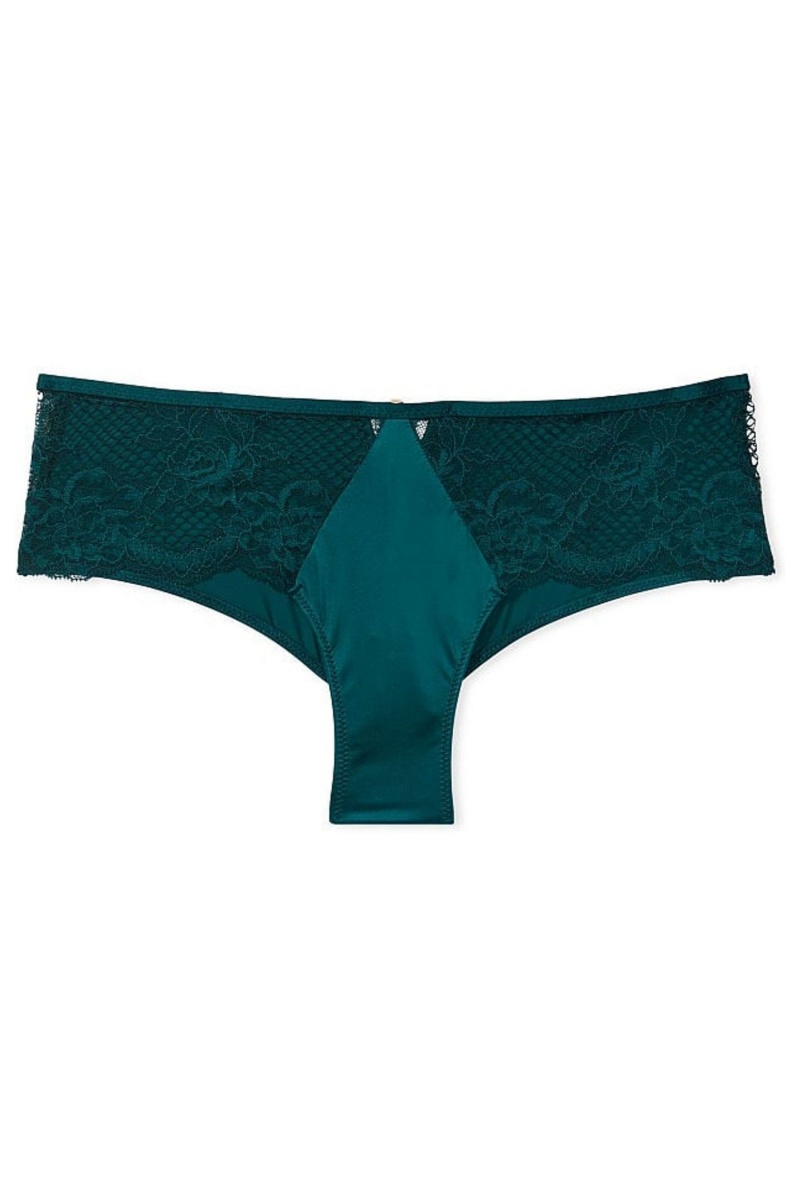 Victoria's Secret Very Sexy Kanten String Knickers Zwart Groen | 51347-UJTB