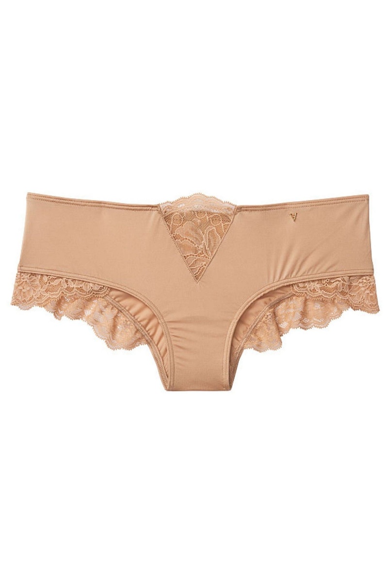 Victoria's Secret Very Sexy Kanten Trim String Knickers Sweet Praline Nude | 97204-FREG