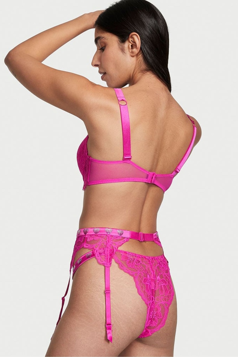 Victoria's Secret Very Sexy Shine Riemen Suspenders Roze | 97148-ZHML