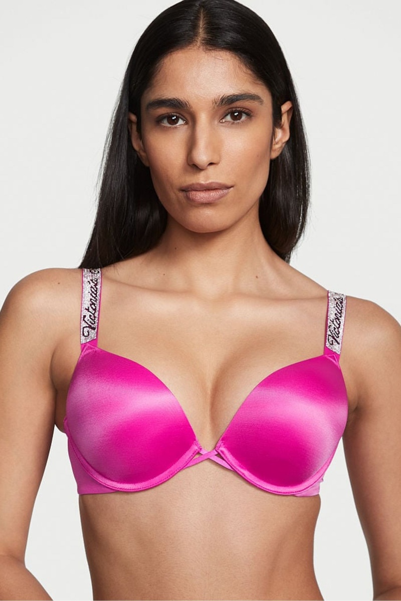 Victoria\'s Secret Very Sexy Shine Riemen Add 2 Cups Bombshell Bra Zwart | 53046-UYBR