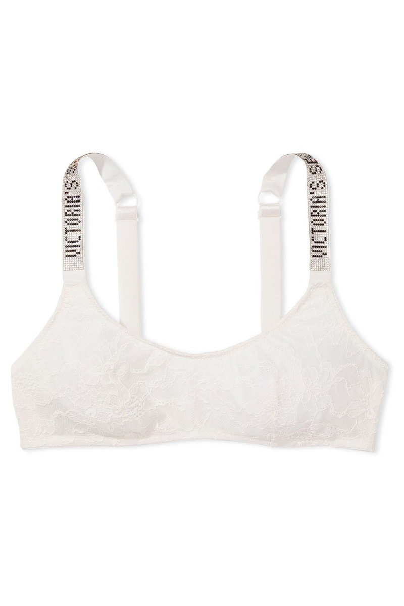 Victoria's Secret Very Sexy Shine Riemen Kanten Bralette Zwart | 32590-KFDR