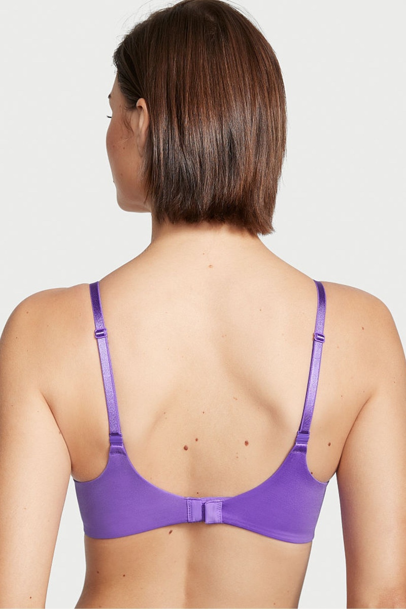 Victoria's Secret Very Sexy Smooth Non Wired Plunge Push Up Bra Zwart | 78056-RCFK