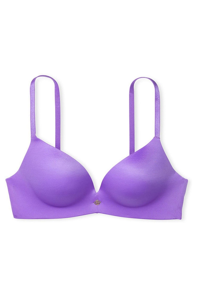 Victoria's Secret Very Sexy Smooth Non Wired Plunge Push Up Bra Zwart | 78056-RCFK