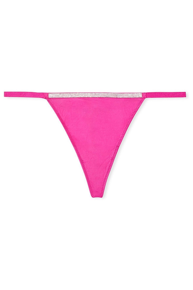 Victoria's Secret Very Sexy Smooth Shine Riemen Knickers Roze | 78293-MVXO