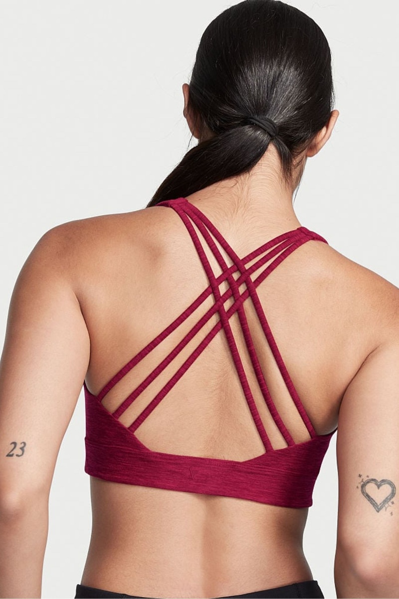 Victoria's Secret Victorias Secret Bandjes Low Impact Sports Bra Rood | 68251-TMED