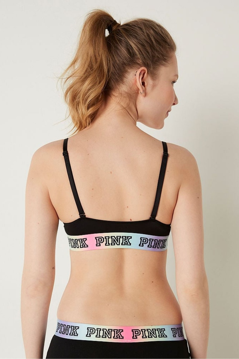 Victoria's Secret Wear Everywhere Front Close Push Up Bra Zwart | 48361-EPSC