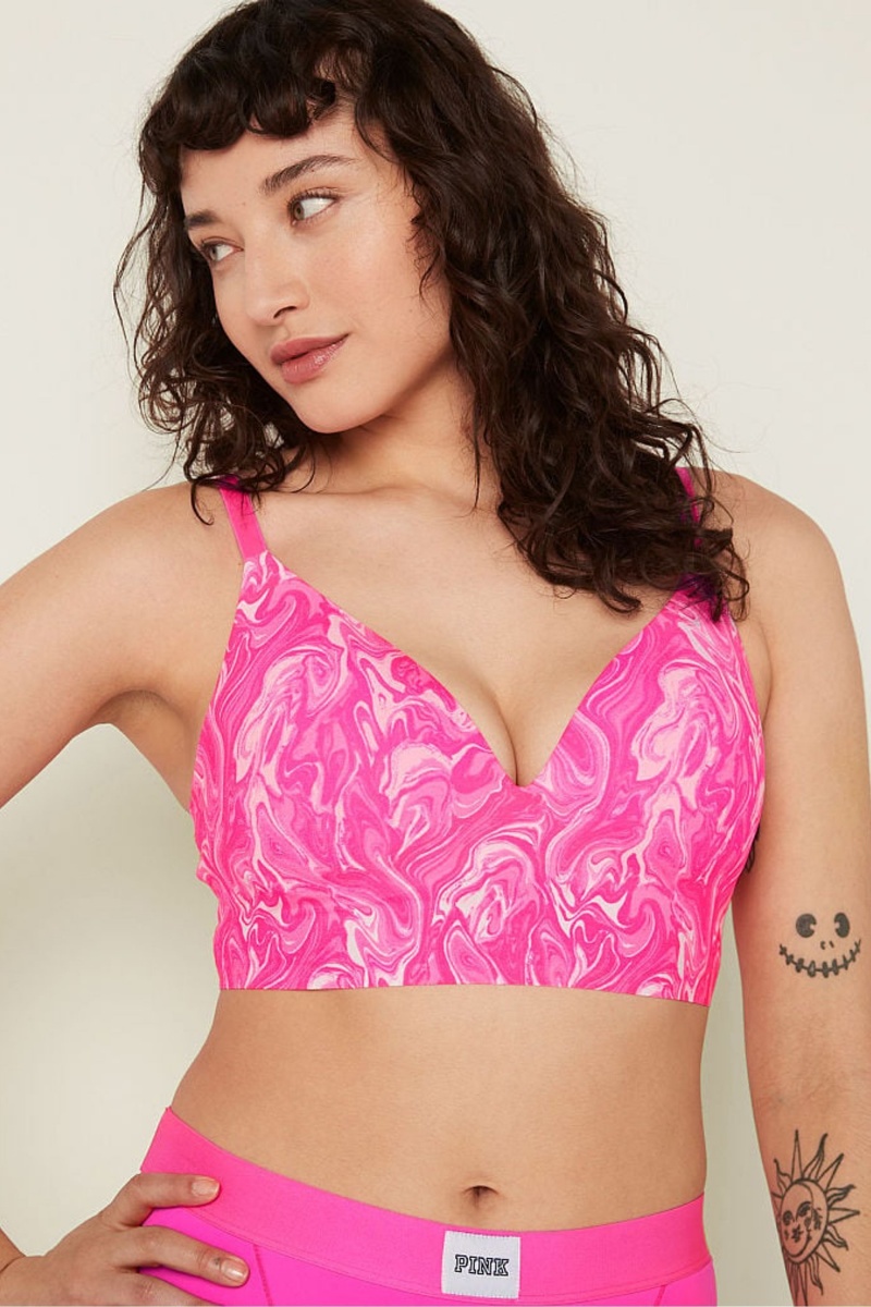 Victoria's Secret Wear Everywhere Smooth Non Wired Push Up Bralette Roze | 26894-TUAG