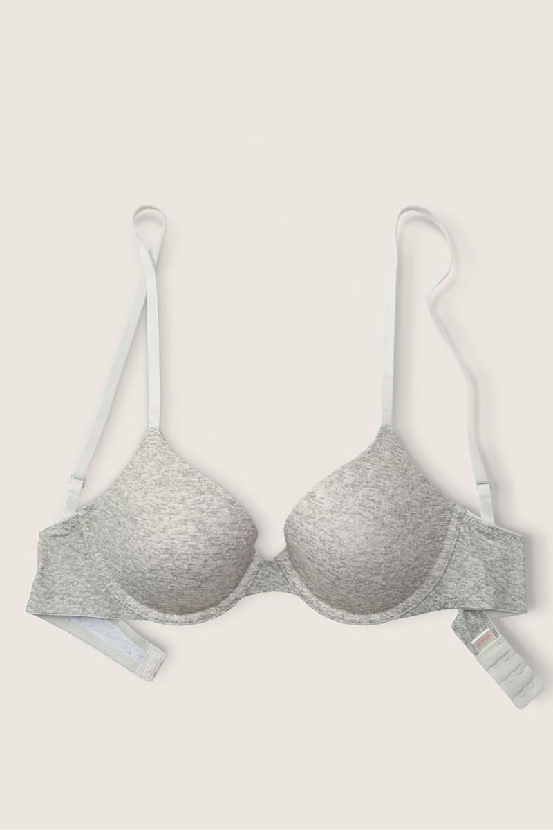 Victoria's Secret Wear Everywhere Smooth Lightly Gevoerde T-Shirt Bra Grijs | 35987-AVQL