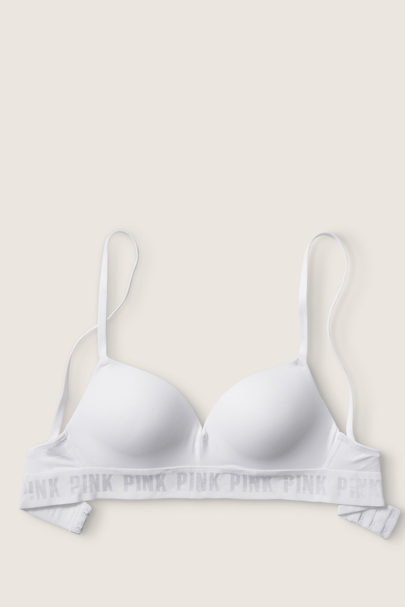 Victoria's Secret Wear Everywhere Smooth Non Wired Push Up T-Shirt Bra Beige | 18753-CZUV