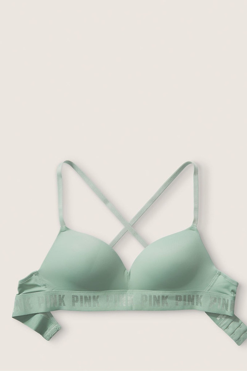 Victoria's Secret Wear Everywhere Smooth Non Wired Push Up T-Shirt Bra Beige | 04961-XFOP