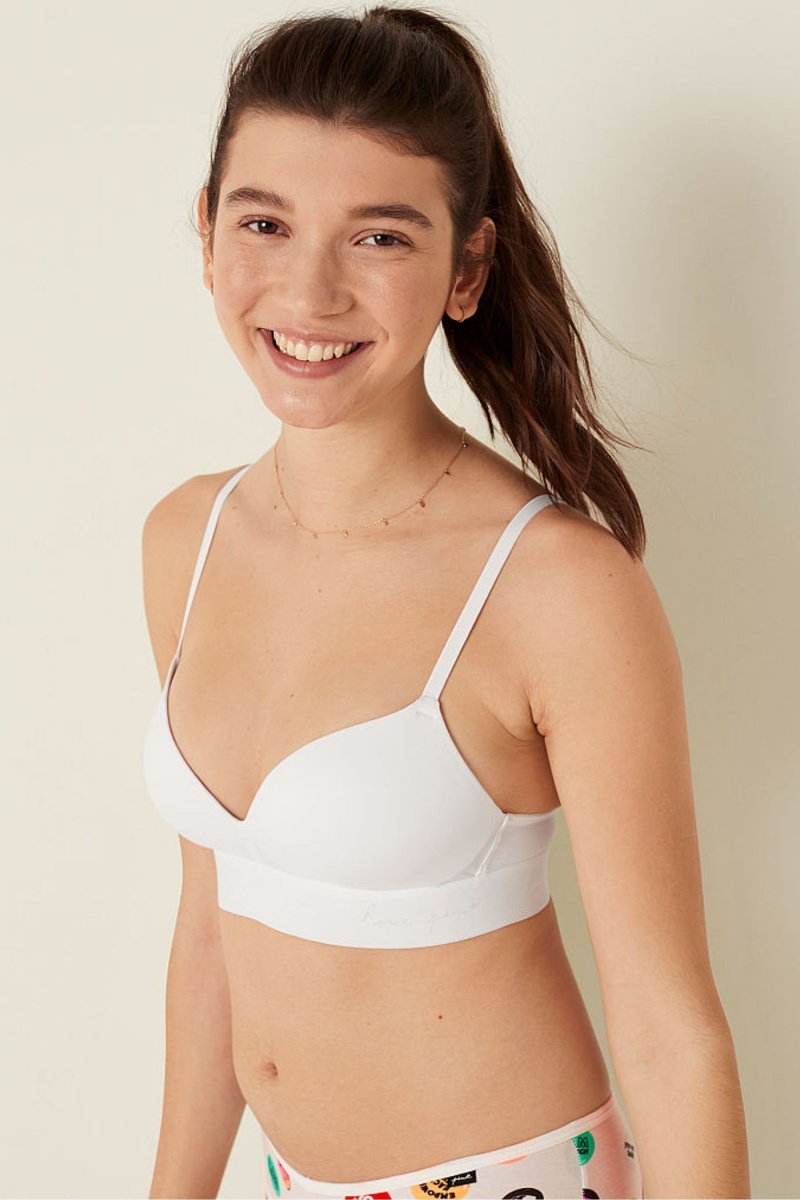 Victoria's Secret Wear Everywhere Smooth Non Wired Push Up T-Shirt Bra Beige | 27641-RSNF