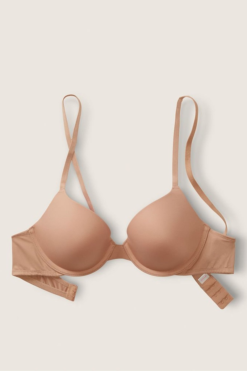 Victoria's Secret Wear Everywhere Smooth Lightly Gevoerde T-Shirt Bra Mocha Latte Nude | 12975-UNXS