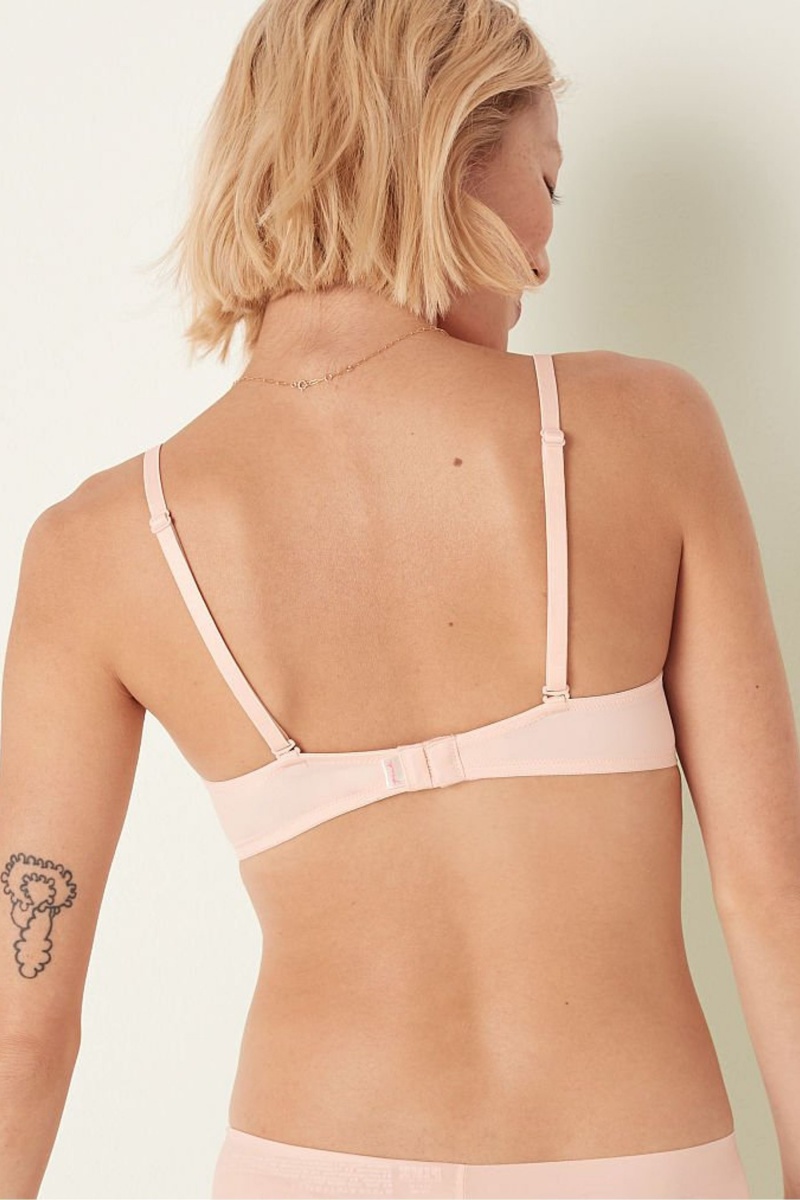 Victoria's Secret Wear Everywhere Smooth Push Up T-Shirt Bra Roze | 26954-BGQX