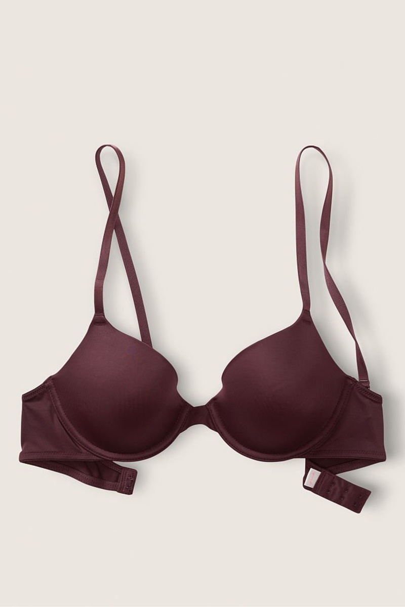 Victoria's Secret Wear Everywhere Smooth Lightly Gevoerde T-Shirt Bra Koffie Bruin | 27649-KFAP