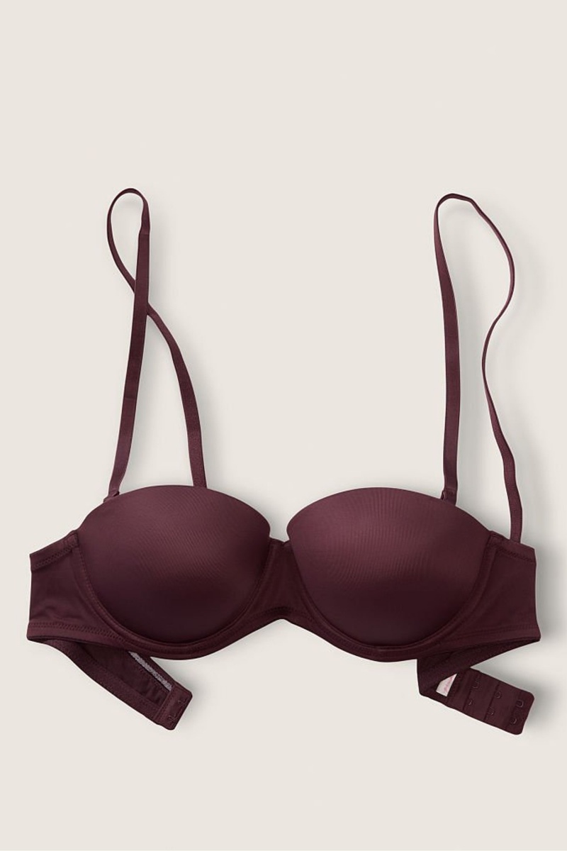 Victoria's Secret Wear Everywhere Smooth Multiway Strapless Push Up Bra Koffie Bruin | 65214-EBUR