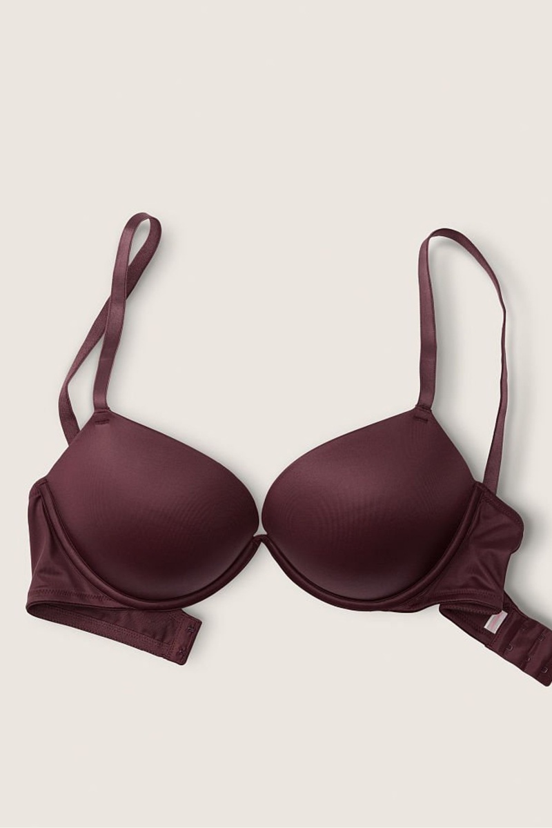 Victoria's Secret Wear Everywhere Smooth Push Up T-Shirt Bra Bruin | 15728-NKUI