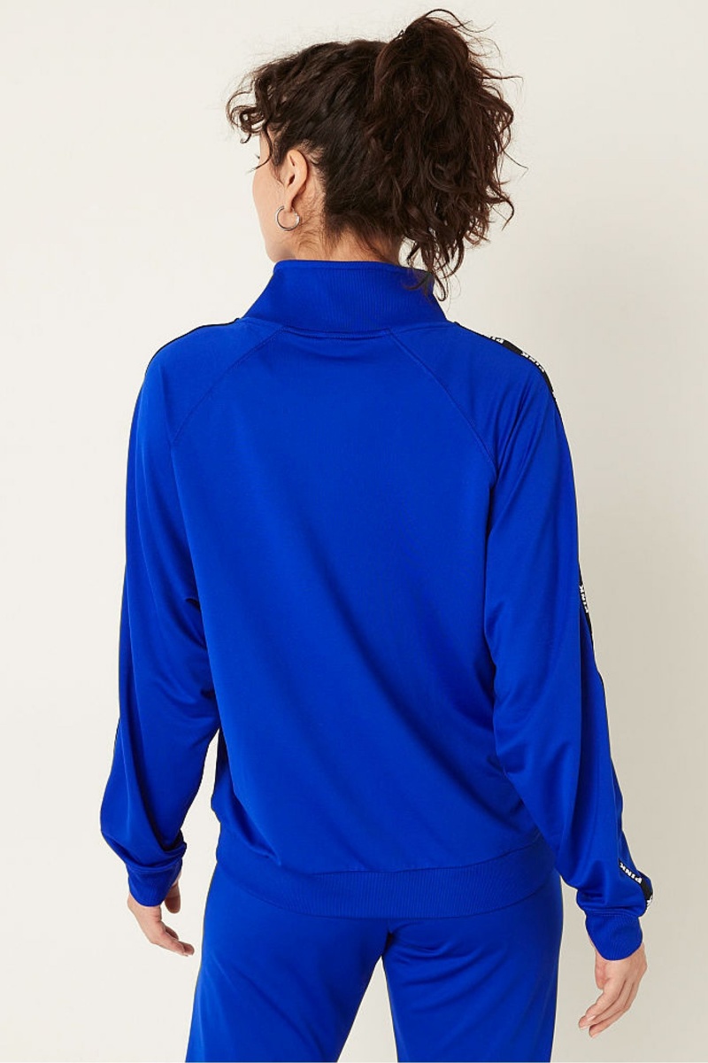 Victoria's Secret Zip Up Long Sleeve Sweatshirt Koffie Bruin | 72041-FBHV